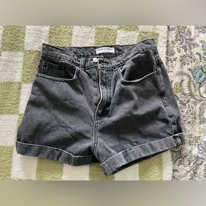 American Apparel High Waisted Jean Shorts size 31